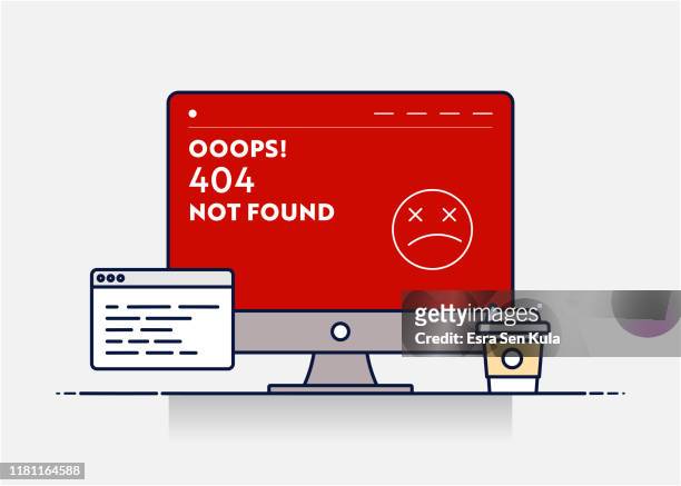 找不到 404 的向量線插圖概念。可編輯的描邊和圖元完美。 - reconciliation 幅插畫檔、美工圖案、卡通及圖標