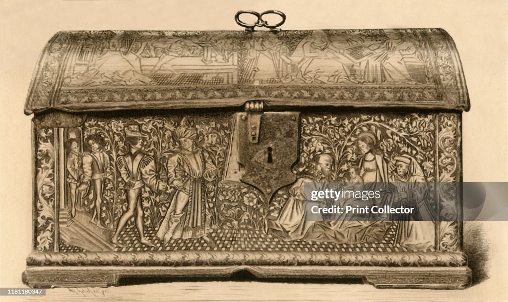Leather Coffer With Incised Decoration
