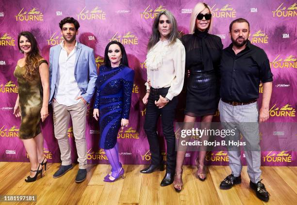 Marisol Muriel, Cayetano Fernandez, Olvido Gara, Mario Vaquerizo, Bibiana Fernandez and Felix Sabroso attends photocall of 'La Ultima Tourne' on...