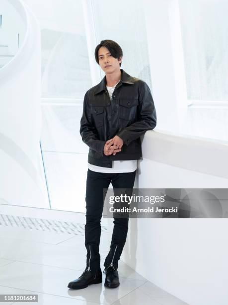 Tomohisa Yamashita attends ' The head ' photocall during day two of the MIPCOM 2019 on October 15, 2019 in Cannes, France.