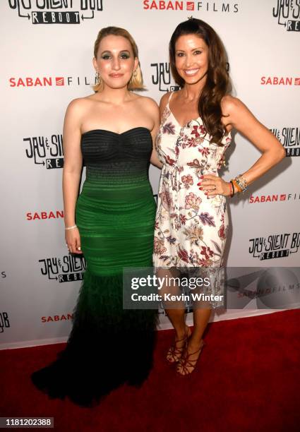 Harley Quinn Smith and Shannon Elizabeth arrive at the premiere of Saban Films' "Jay & Silent Bob Reboot" at TCL Chinese Theatre on October 14, 2019...