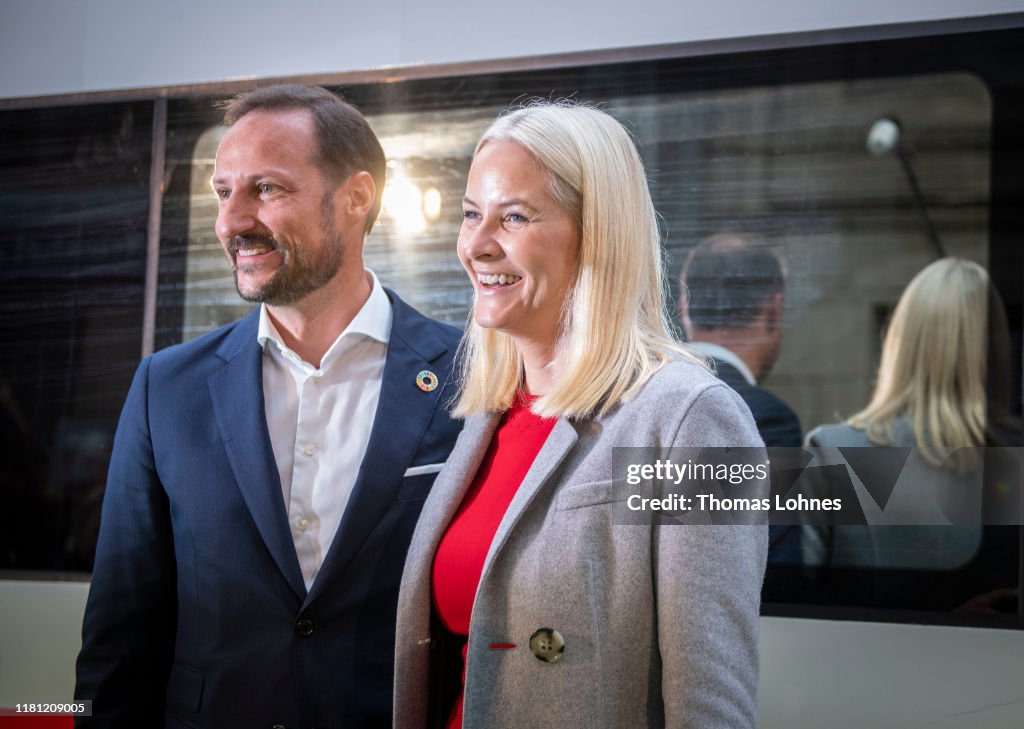 Crown Prince And Crown Princess Of Norway Visit The Frankfurt Book Fair