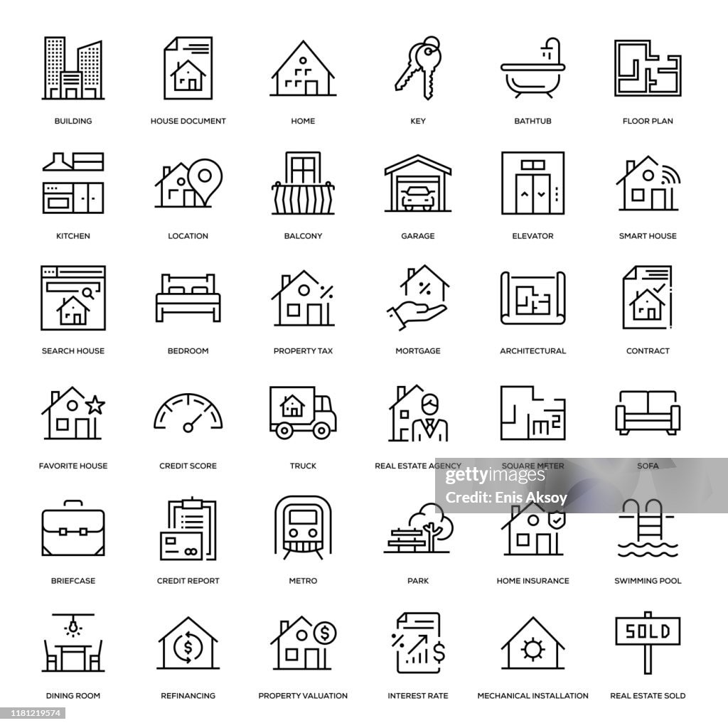 Real Estate Icon Set