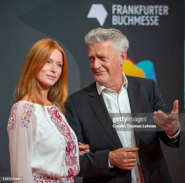 Ester Schweins and Max Moor attend the opening ceremony of the Frankfurt Book Fair 2019 on October 15, 2019 in Frankfurt am Main, Germany.