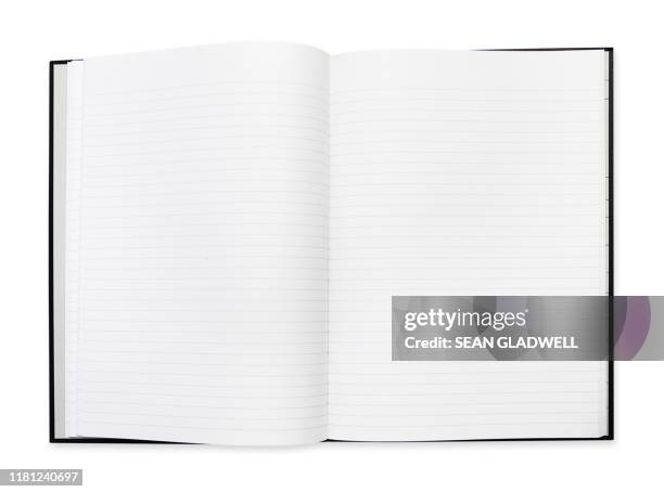 open blank note book - ドリル ストックフォトと画像
