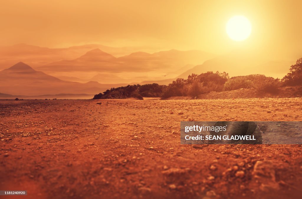 Hot arid climate landscape