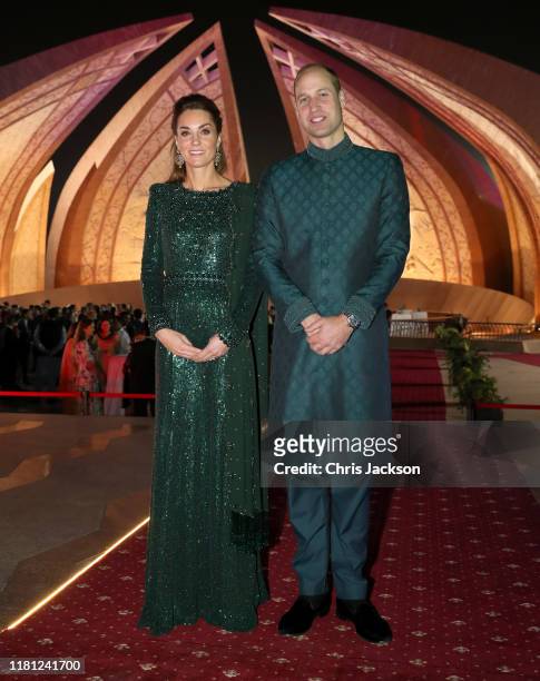 Catherine, Duchess of Cambridge and Prince William, Duke of Cambridge pose as they attend a special reception hosted by the British High Commissioner...