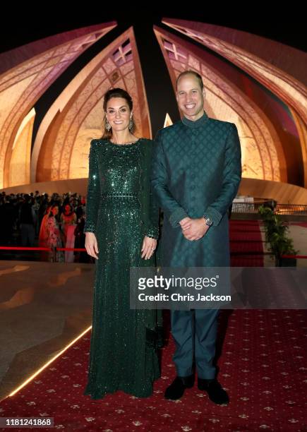 Catherine, Duchess of Cambridge and Prince William, Duke of Cambridge pose as they attend a special reception hosted by the British High Commissioner...