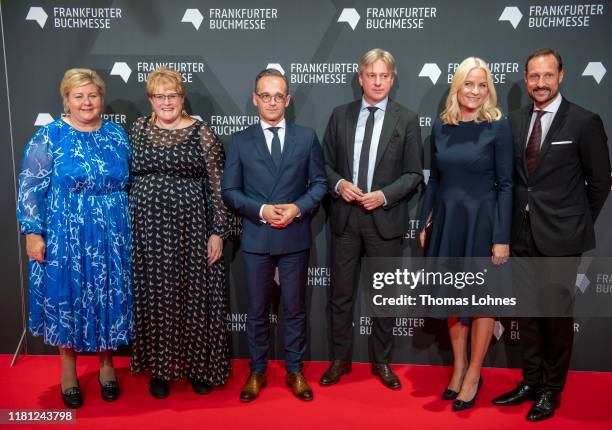 Prime Minister of Norway Erna Solberg, Minister of Culture of Norway Trine Skei Grande, German Foreign Minister Heiko Maas, director of the Book Fair...
