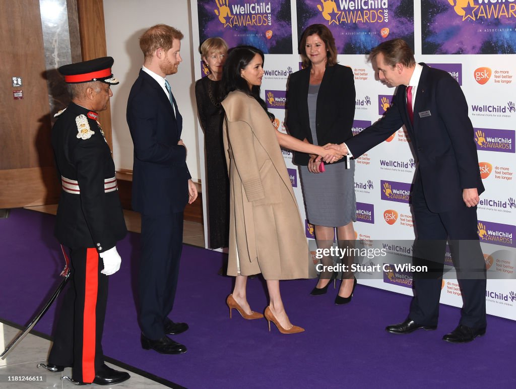 The Duke And Duchess Of Sussex Attend WellChild Awards