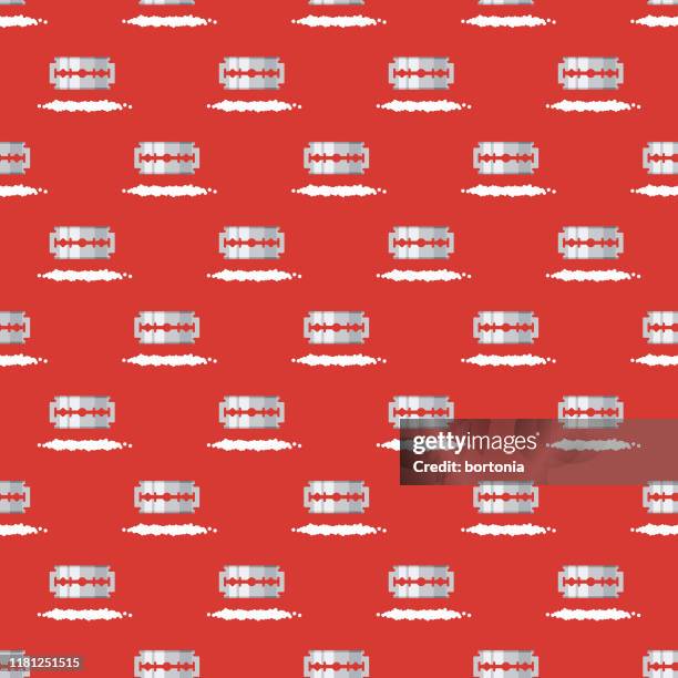 cocaine seamless addiction pattern - cocaine stock illustrations