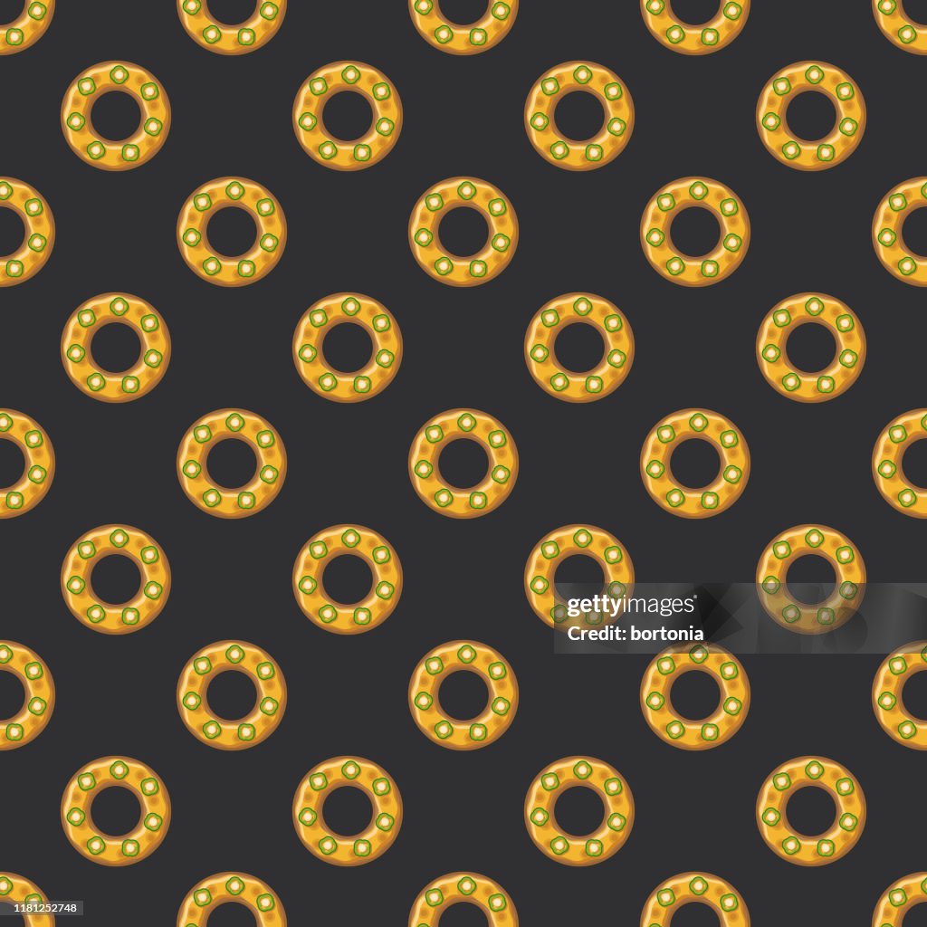 Jalapeno Cheddar Seamless Bagel Pattern