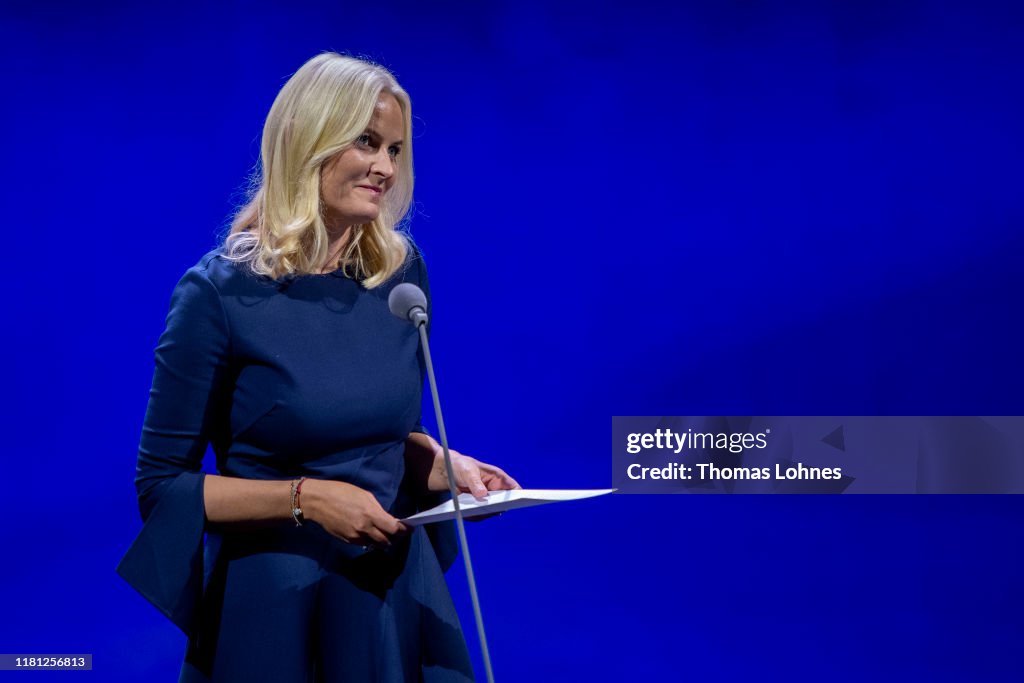 Crown Prince And Crown Princess Of Norway Visit The Frankfurt Book Fair