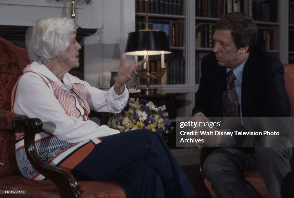 Lillian Carter Being Interviewed By David Hartman On 'Good Morning America'