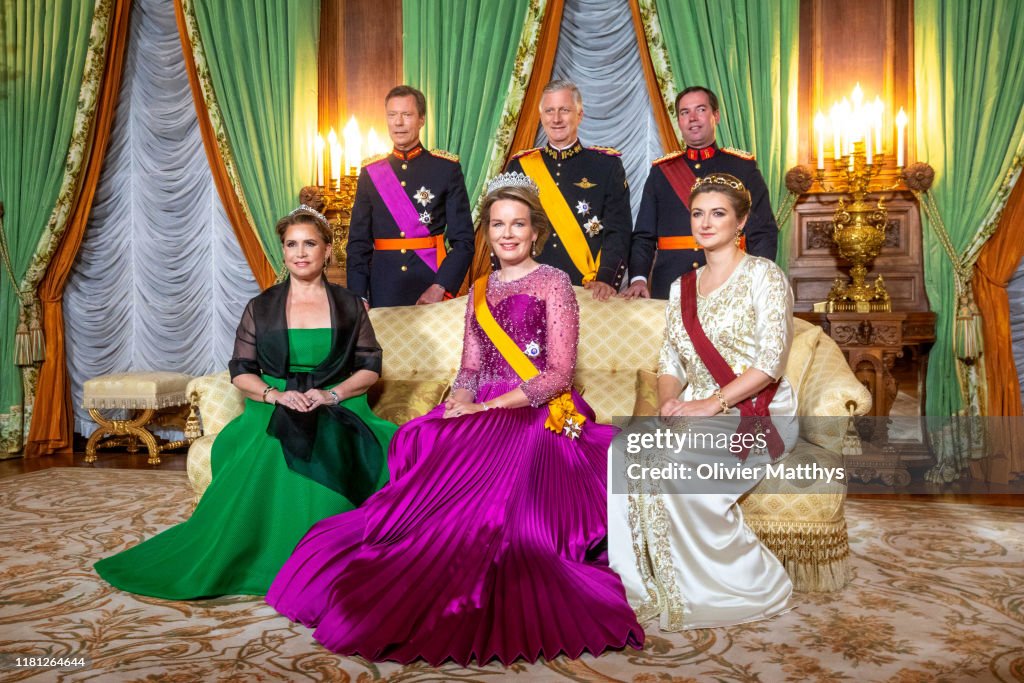 King Philippe Of Belgium And Queen Mathilde Of Belgium : State Visit In Luxembourg - Day One
