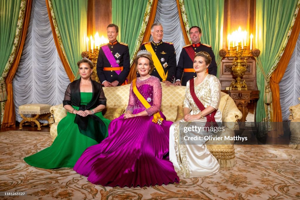 King Philippe Of Belgium And Queen Mathilde Of Belgium : State Visit In Luxembourg - Day One