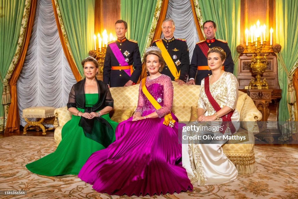 King Philippe Of Belgium And Queen Mathilde Of Belgium : State Visit In Luxembourg - Day One