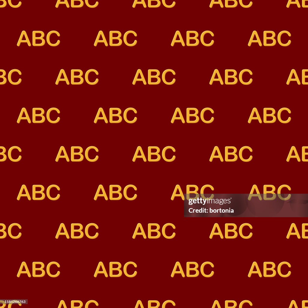 Pasta Pattern alphabet