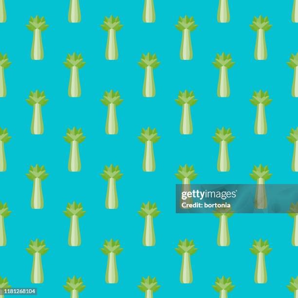 celery vegetable pattern - celery stock illustrations