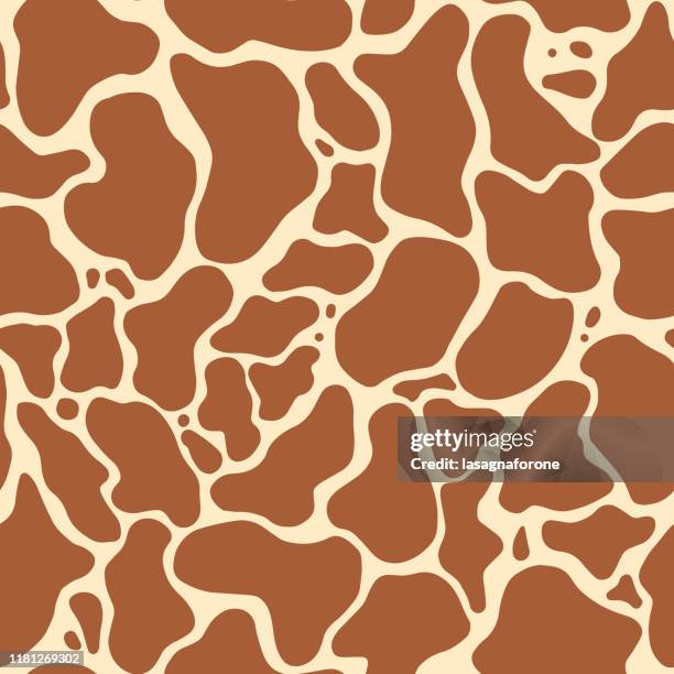 tier druck hand gezeichnet nahtlose vektor-muster - giraffenmuster stock-grafiken, -clipart, -cartoons und -symbole