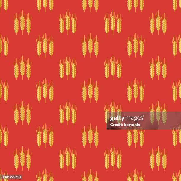 wheat beer pattern - wheat beer stock illustrations