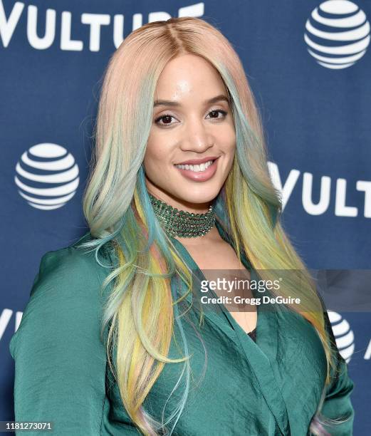 Dascha Polanco arrives at the Vulture Festival Los Angeles 2019 Day 1 at Hollywood Roosevelt Hotel on November 9, 2019 in Hollywood, California.