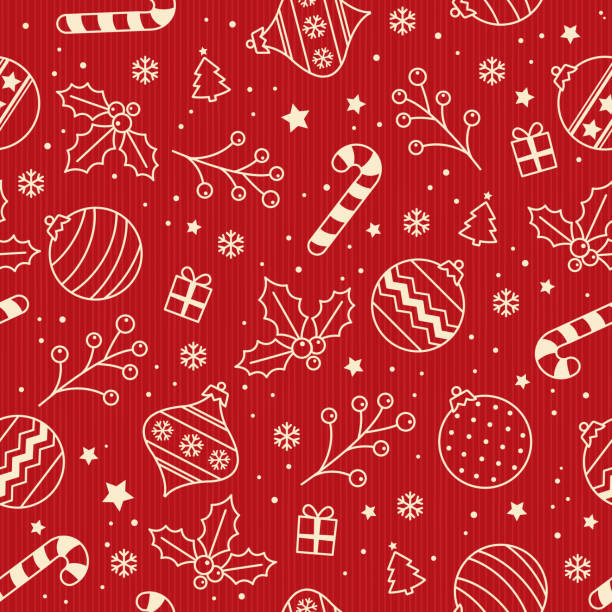 christmas backgrounds, seamless pattern. vector illustration. - christmas stock illustrations