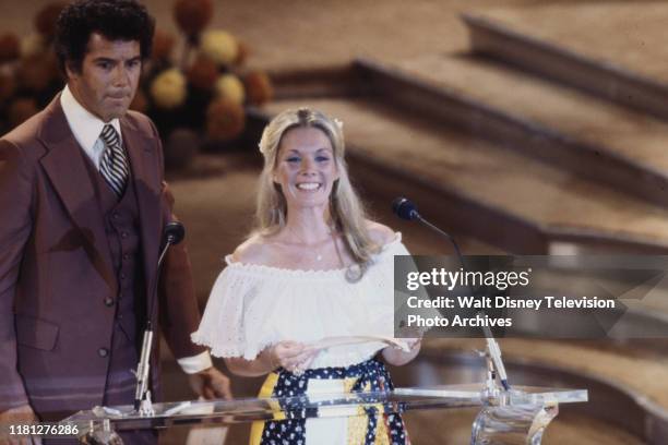 Jed Allan and co-presenter appearing on the 1978 / 5th Daytime Emmy Awards at the Hilton Hotel, New York City.