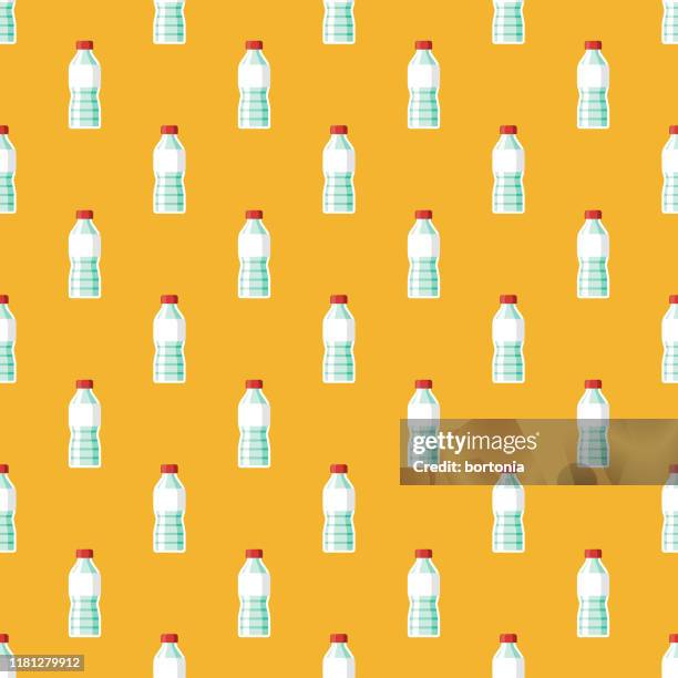 bottle single use plastic pattern - soda bottle stock illustrations