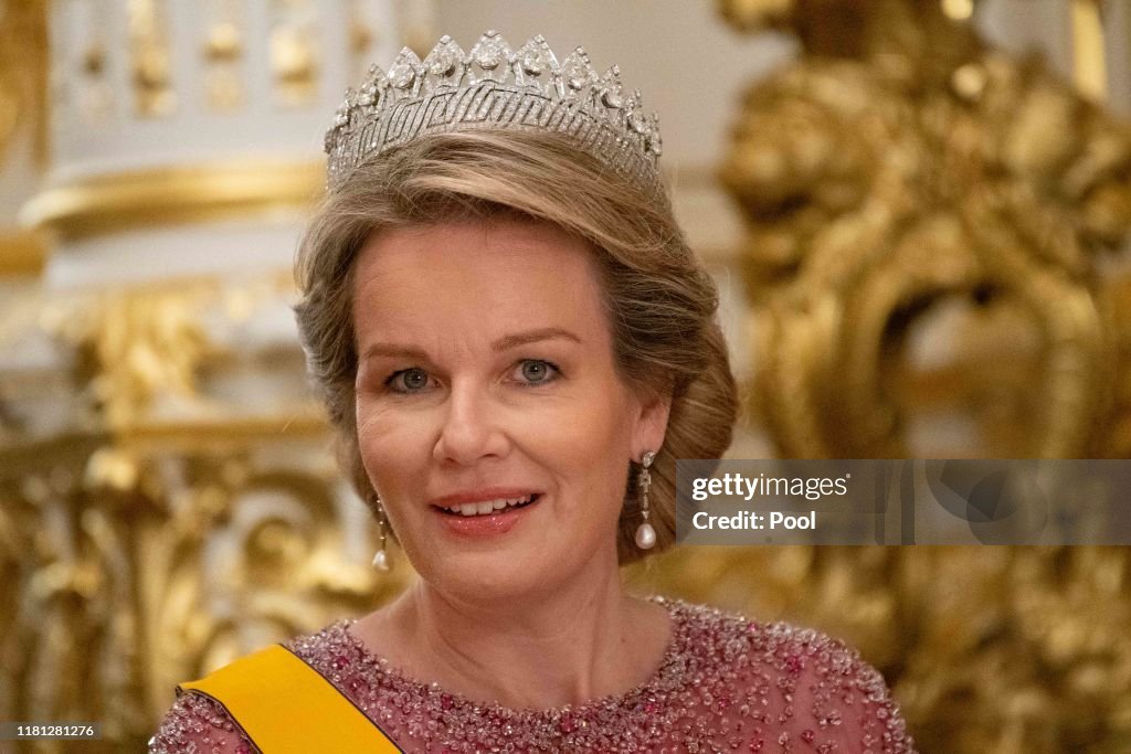 King Philippe Of Belgium And Queen Mathilde Of Belgium : State Visit In Luxembourg - Day One