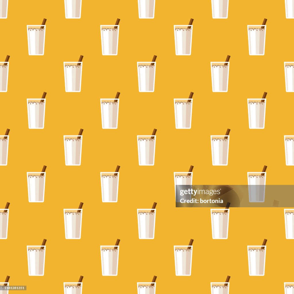 Horchata Mexican Drink Pattern