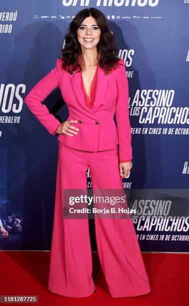 Spanish actress Maribel Verdu attends the premiere of 'El Asesino de los Caprichos on October 15, 2019 in Madrid, Spain.