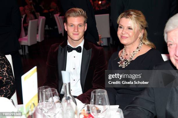 Mick Schumacher and his mother Corinna Schumacher during the German Sports Media Ball at Alte Oper on November 9, 2019 in Frankfurt am Main, Germany.