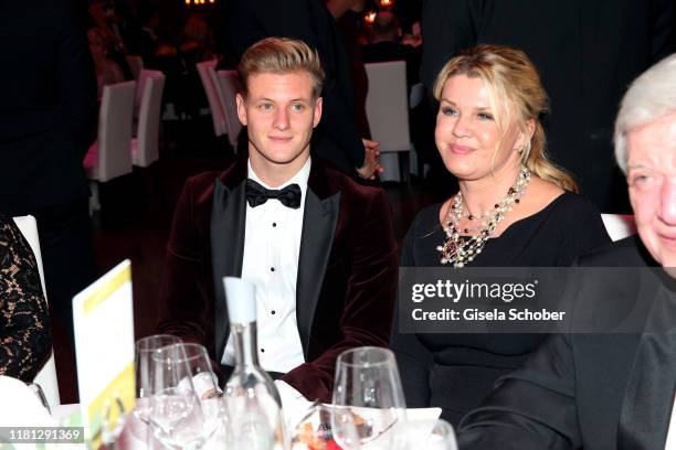 Mick Schumacher and his mother Corinna Schumacher during the German Sports Media Ball at Alte Oper on November 9, 2019 in Frankfurt am Main, Germany.