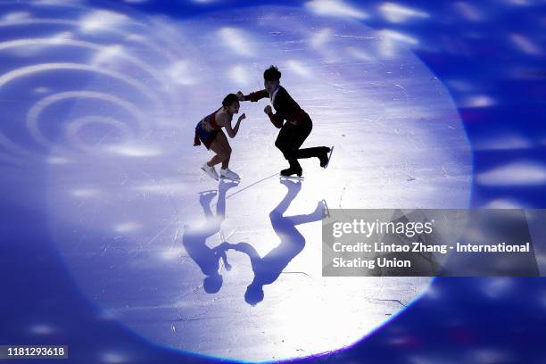 Kim Ju-Sik and Ryom Tae-Ok of North Korea performs in the Gala Exhibition during day three of the ISU Grand Prix of Figure Skating Cup of China at...