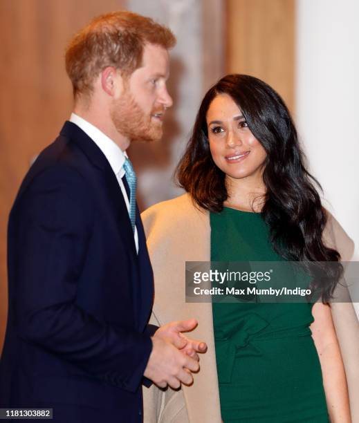 Prince Harry, Duke of Sussex and Meghan, Duchess of Sussex attend the WellChild awards at the Royal Lancaster Hotel on October 15, 2019 in London,...