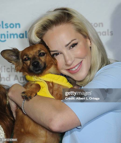 Louise Linton attends the 8th Annual Michelson Found Animals Foundation Gala held at SLS Hotel on October 5, 2019 in Beverly Hills, California.