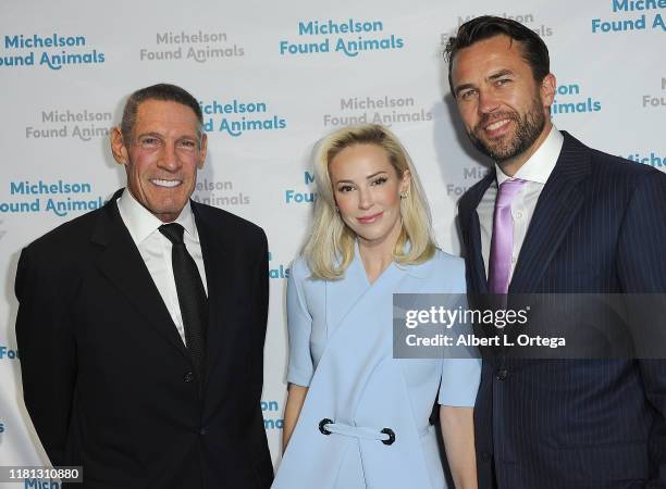 Dr. Gary Michelson, Louise Linton and David Linton attend the 8th Annual Michelson Found Animals Foundation Gala held at SLS Hotel on October 5, 2019...