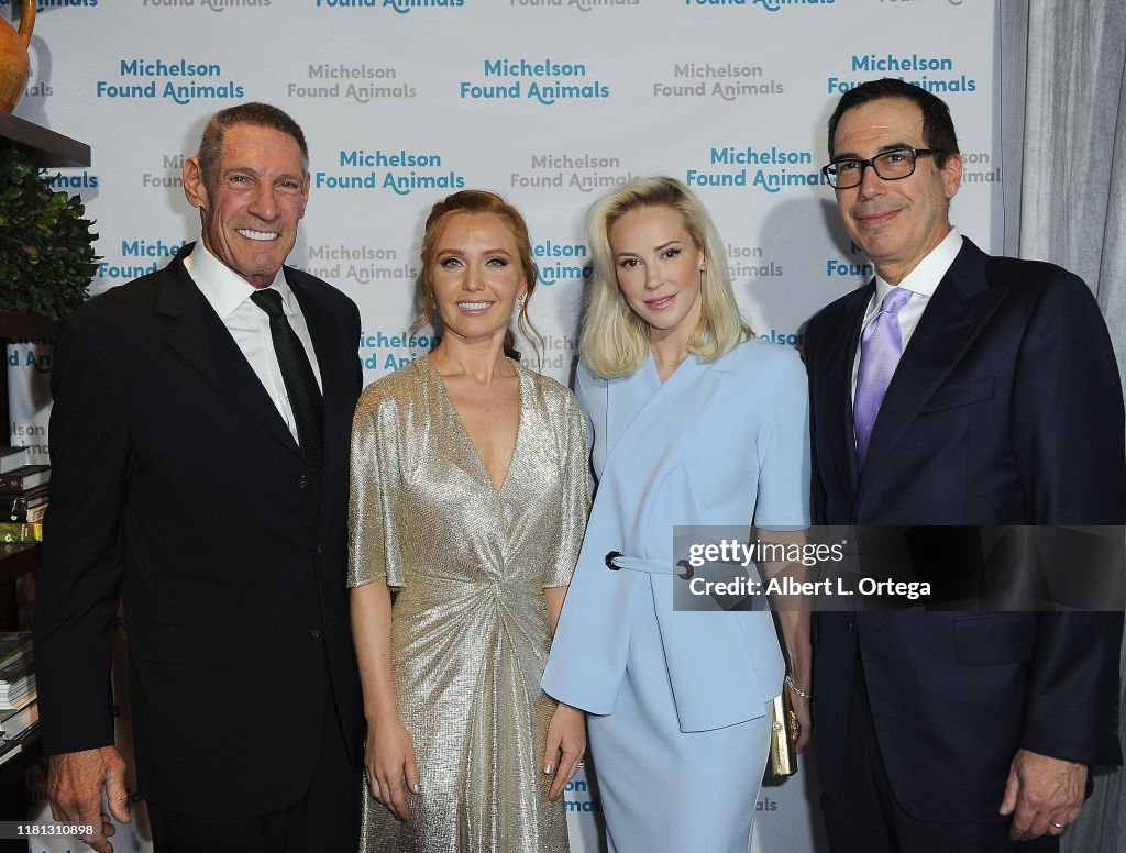 Gary Michelson, Alya Michelson, Louise Linton and Steven Mnuchin... News Photo - Getty Images Gary Michelson, Alya Michelson, Louise Linton and Steven Mnuchin... News Photo - Getty Images