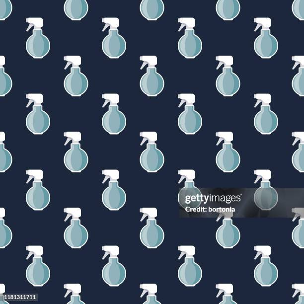 spray bottle hairdressing pattern - mousse stock illustrations