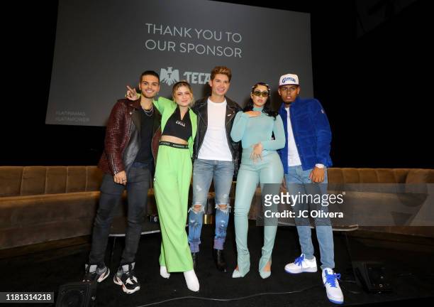 Abraham Mateo, Sofia Reyes, Christian Acosta, Kali Uchis and Myke Towers attend Billboard Latin AMA Fest at NeueHouse Los Angeles on October 15, 2019...