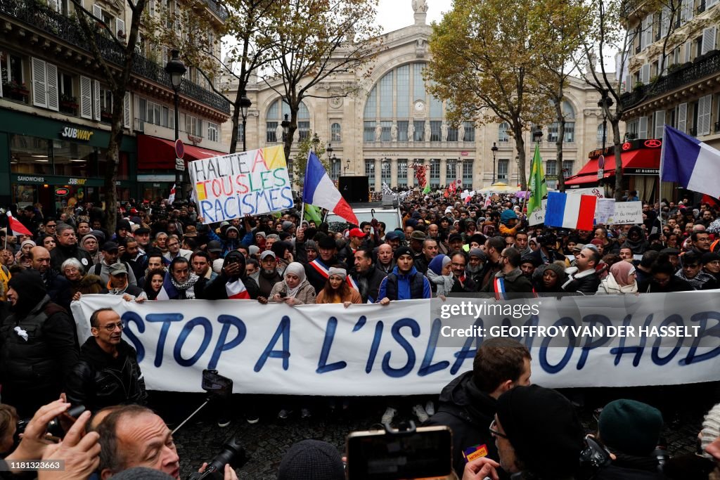 FRANCE-SOCIAL-RELIGION-ISLAM-POLITICS-DEMO