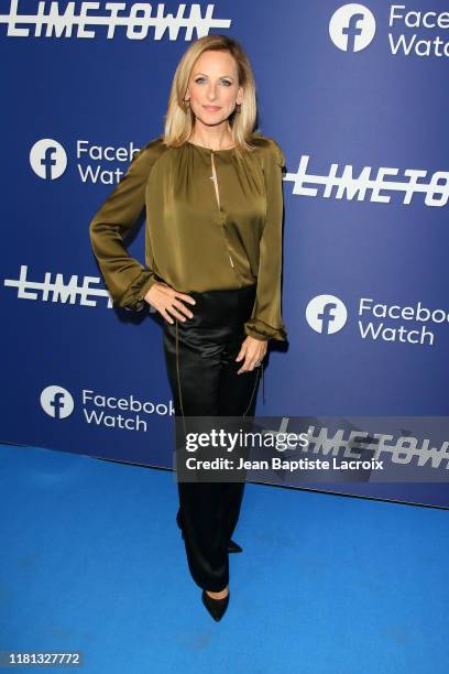 Marlee Matlin attends the photo call for Facebook Watch's "Limetown" at The Hollywood Athletic Club on October 15, 2019 in Los Angeles, California.