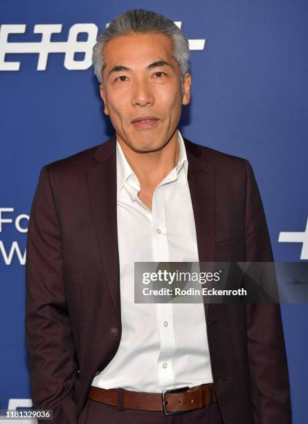 Hiro Kanagawa attends the photo call for Facebook Watch's "Limetown" at The Hollywood Athletic Club on October 15, 2019 in Los Angeles, California.
