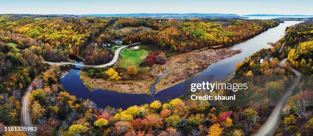 acacia river valley - neuschottland stock-fotos und bilder