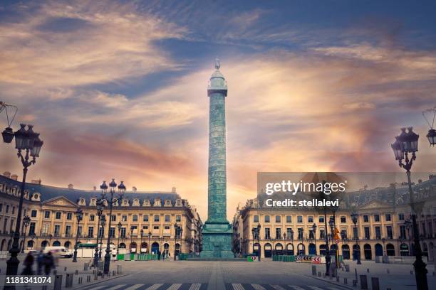 place vendome, paris - place vendome stock pictures, royalty-free photos & images