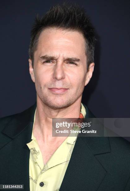 Sam Rockwell arrives at the Premiere Of Fox Searchlights' "Jojo Rabbit" at Post 43 on October 15, 2019 in Los Angeles, California.