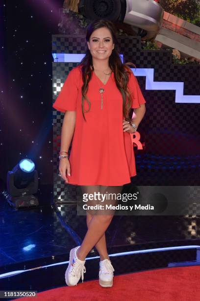 Mariana Echeverria poses for photos during 'Me Caigo de Risa' New Season Presentation at Televisa San Angel on October 14, 2019 in Mexico City,...
