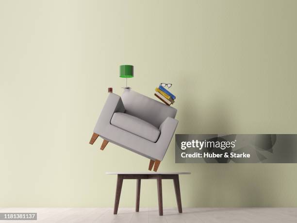 stack of furnitures - balanced stock pictures, royalty-free photos & images