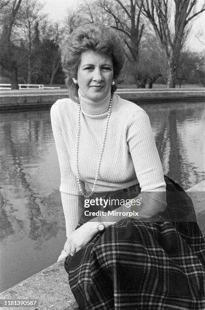 Linda Sawford, former lover of Elton John. She lived with Elton for around nine months in 1970. February 1984.